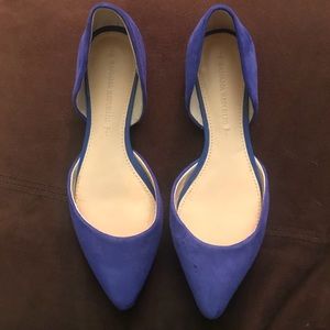 Blue Suede Flats by Banana Republic 6.5